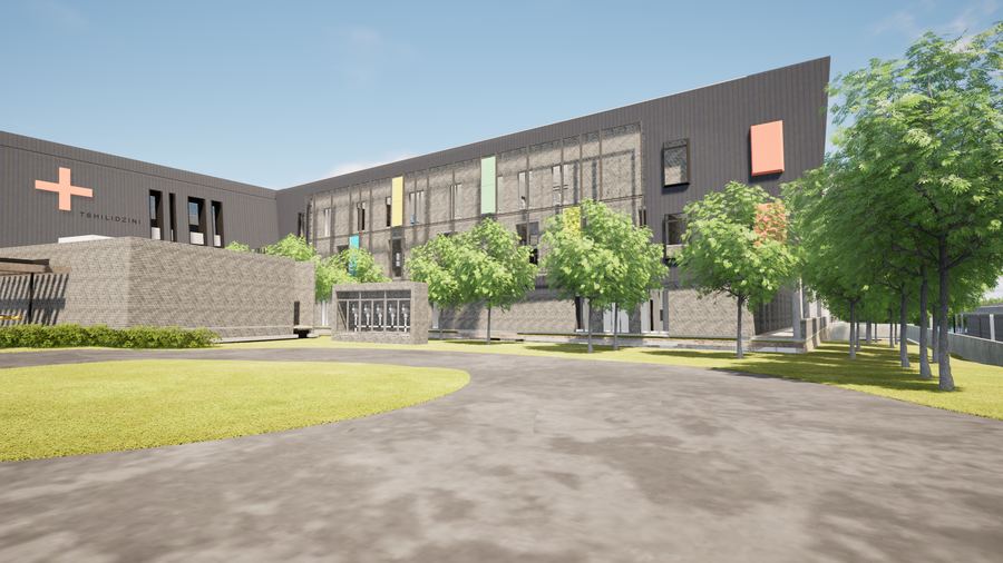Tshilidzini Regional Hospital Redevelopment, design visualisation 2 of 4