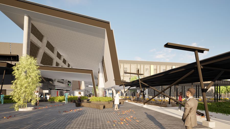 Tshilidzini Regional Hospital Redevelopment, design visualisation 4 of 4